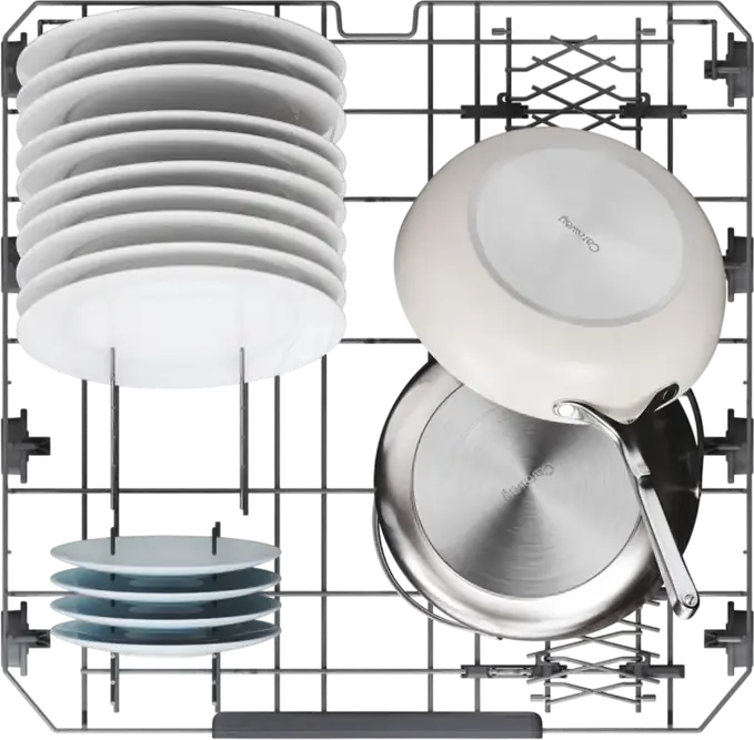 Candy Rapidò CI 6E7F1A Built-in Full Size Dishwasher, 16 Place Settings, 8 Programs, 35min Fast Cycle, Inverter Motor, AquaStop, Grey