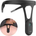 Hipee Smart Posture Corrector, Intelligent Posture Recognition, Vibration Reminder, Bluetooth App Control, USB-C Rechargeable, Black, Food-grade Silicone