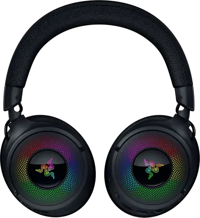 Casca Gaming Razer Kraken V4, Circumaurale Inchise, Cu Fir/Wireless Bluetooth 5.3, Audio Spatial THX, Microfon Retractabil Unidirectional, RGB Chroma, Negru