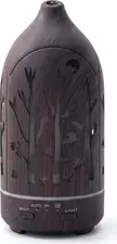 NO Brand Bobolyn Wood Grain Aroma Diffuser Ultrasonic 100x100x203mm, Dark Wood