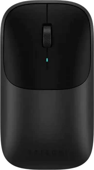 Satechi Slim EX Wireless Mouse, Black, 3-in-1 Bluetooth 5.3 and 2.4GHz USB-C Connectivity, Anodized Aluminum, Quiet-click, 1200 DPI, Ambidextrous, Rechargeable