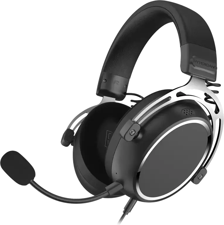 Casca Gaming HATOR Hypergang 3 EVO ESH07 Hi-Res, Over-Ear, Driver Dinamic, Microfon si Cablu Detasabil, 32 Ohm, Negru