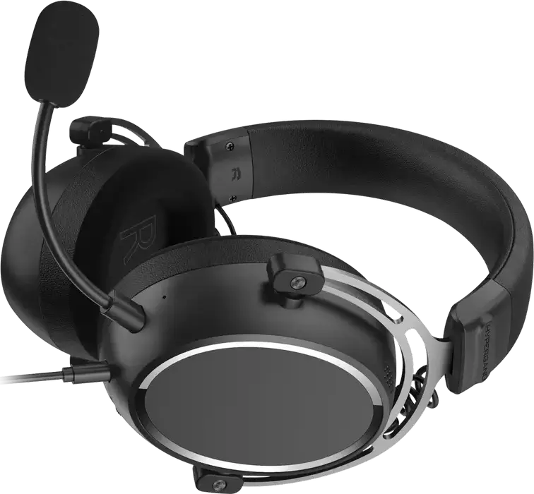 Casca Gaming HATOR Hypergang 3 EVO ESH07 Hi-Res, Over-Ear, Driver Dinamic, Microfon si Cablu Detasabil, 32 Ohm, Negru
