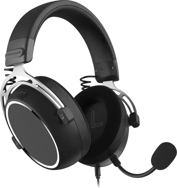 Casca Gaming HATOR Hypergang 3 EVO ESH07 Hi-Res, Over-Ear, Driver Dinamic, Microfon si Cablu Detasabil, 32 Ohm, Negru