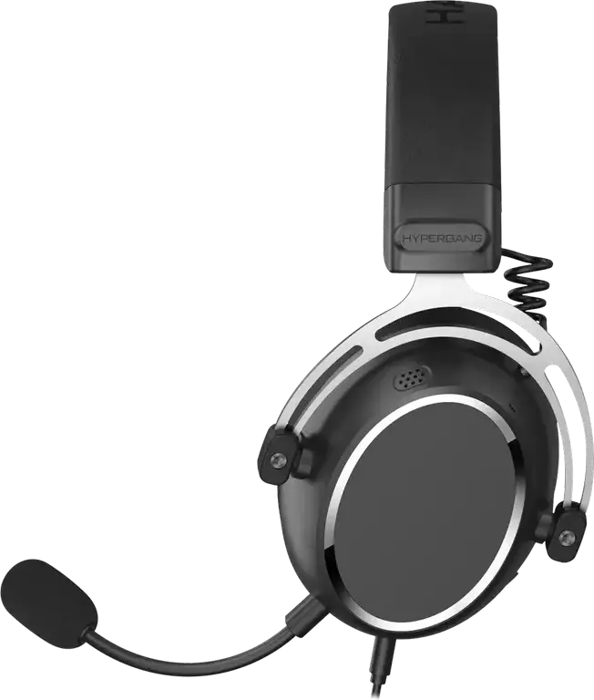 Casca Gaming HATOR Hypergang 3 EVO ESH07 Hi-Res, Over-Ear, Driver Dinamic, Microfon si Cablu Detasabil, 32 Ohm, Negru