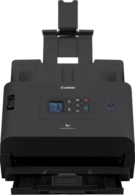 Canon imageFORMULA DR-S250N Desktop Duplex Sheet-fed Scanner, 50 ppm/100 ipm, 600 dpi, Wi-Fi, Ethernet, USB 3.2, 60-sheet ADF, Color TFT LCD, Black