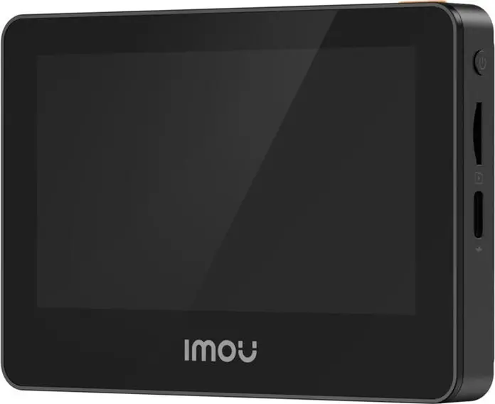 Imou VD1 Smart Doorbell with 4.3 inch Display, 5MP Resolution, Wi-Fi 6 Dual-Band, Human Detection, 4800mAh Battery, microSD Slot, Black