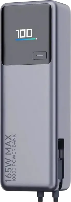 Power Bank Xiaomi 165W 10000mAh PB1165MI cu Cablu USB-C Integrat, Intrare 90W, Iesire Cablu 120W, Ecran LCD, Incarcare Laptop, Versiune Globala