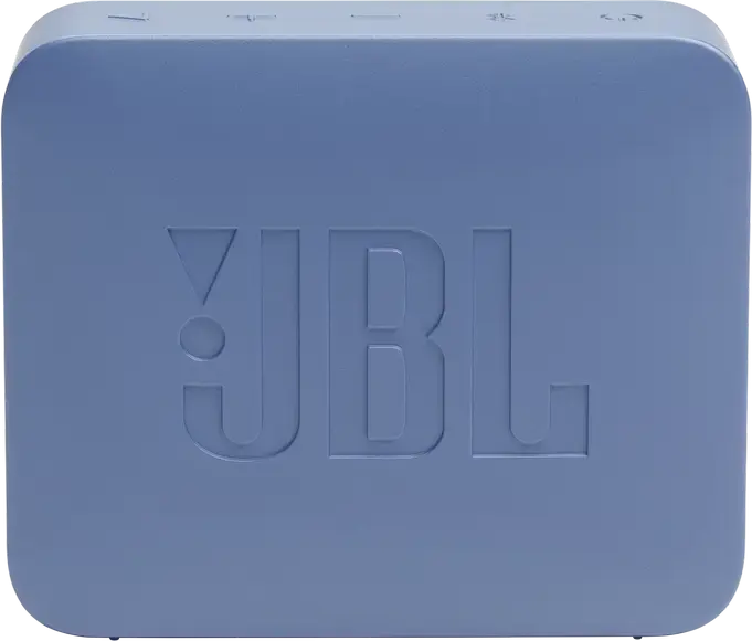 JBL GO Essential 2 Portable Bluetooth Speaker, Blue, USB-C Charging, Compact Rectangular Design with Fabric Grille