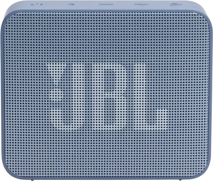 JBL GO Essential 2 Portable Bluetooth Speaker, Blue, USB-C Charging, Compact Rectangular Design with Fabric Grille