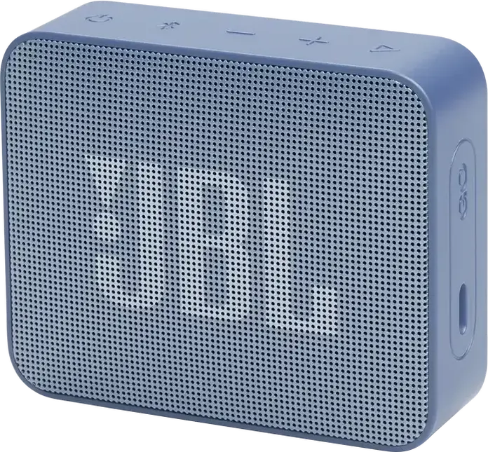 Difuzor Portabil Bluetooth JBL GO Essential 2, Albastru, Incarcare USB-C, Design Rectangular Compact cu Grila de Material