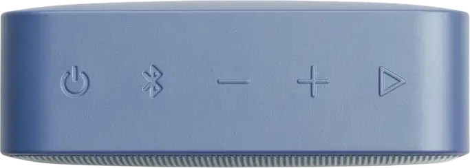 JBL GO Essential 2 Portable Bluetooth Speaker, Blue, USB-C Charging, Compact Rectangular Design with Fabric Grille