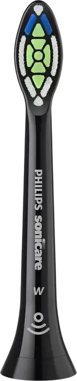 Philips Sonicare HX6062/88 Capete de schimb Optimal White pentru perute electrice, duritate medie, negru, set de 2 piese, pentru albire