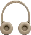 Беспроводные накладные наушники JBL Tune 530BT, Pure Bass Sound, до 76 часов работы, Bluetooth 6.0, Multipoint, встроенный микрофон, бежевый