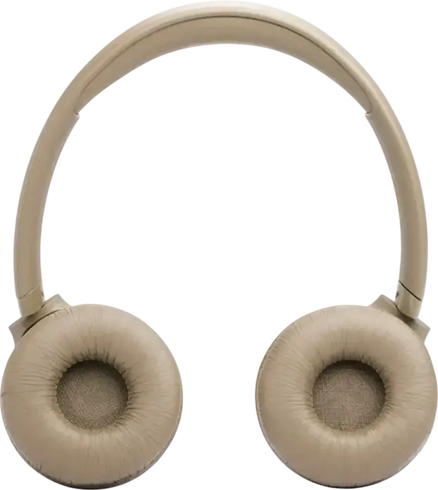 Беспроводные накладные наушники JBL Tune 530BT, Pure Bass Sound, до 76 часов работы, Bluetooth 6.0, Multipoint, встроенный микрофон, бежевый