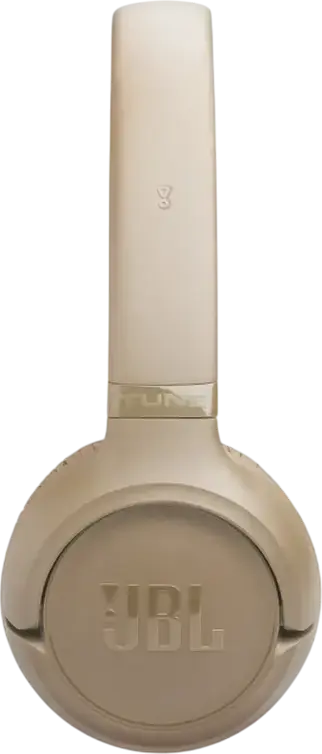 Беспроводные накладные наушники JBL Tune 530BT, Pure Bass Sound, до 76 часов работы, Bluetooth 6.0, Multipoint, встроенный микрофон, бежевый