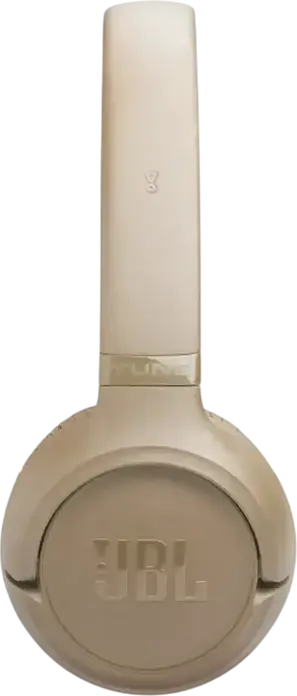 Беспроводные накладные наушники JBL Tune 530BT, Pure Bass Sound, до 76 часов работы, Bluetooth 6.0, Multipoint, встроенный микрофон, бежевый