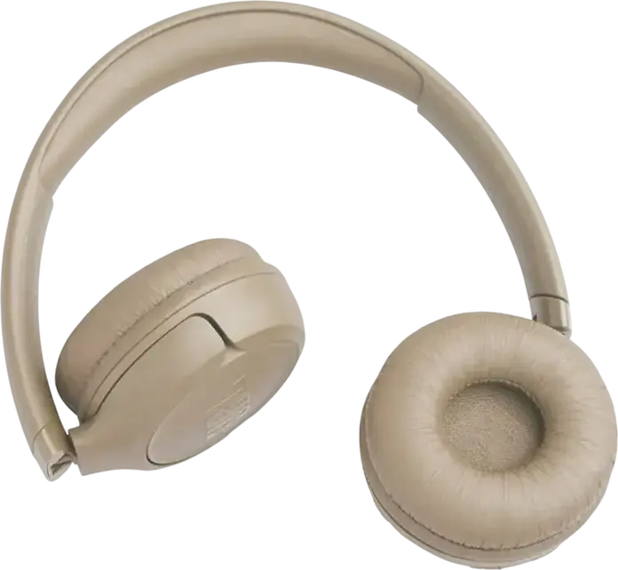 Беспроводные накладные наушники JBL Tune 530BT, Pure Bass Sound, до 76 часов работы, Bluetooth 6.0, Multipoint, встроенный микрофон, бежевый