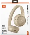 Беспроводные накладные наушники JBL Tune 530BT, Pure Bass Sound, до 76 часов работы, Bluetooth 6.0, Multipoint, встроенный микрофон, бежевый