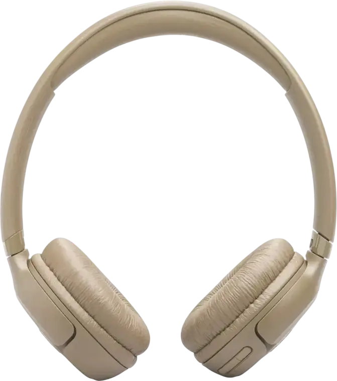 Беспроводные накладные наушники JBL Tune 530BT, Pure Bass Sound, до 76 часов работы, Bluetooth 6.0, Multipoint, встроенный микрофон, бежевый