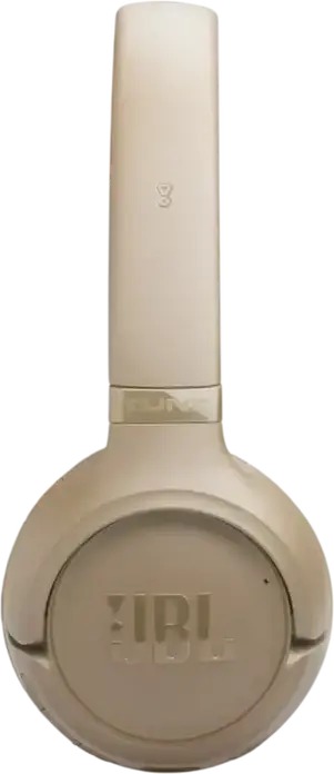 Беспроводные накладные наушники JBL Tune 530BT, Pure Bass Sound, до 76 часов работы, Bluetooth 6.0, Multipoint, встроенный микрофон, бежевый