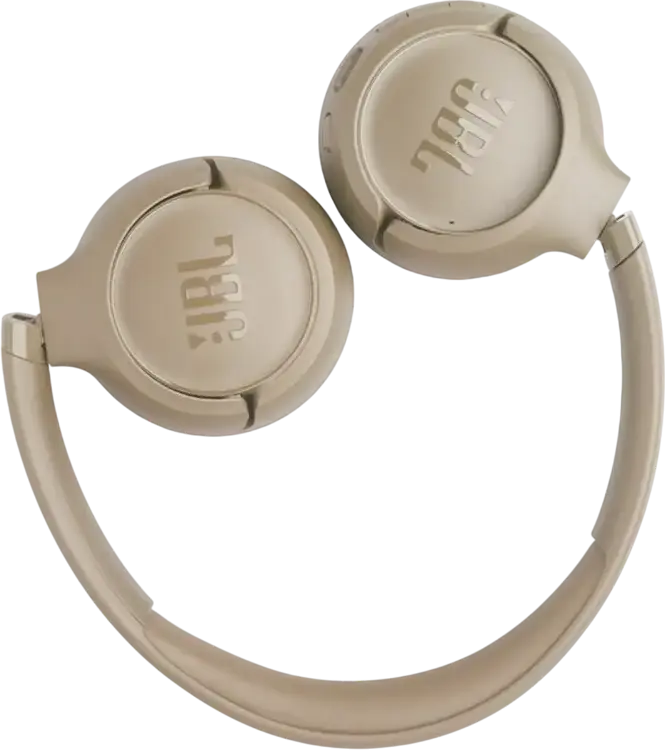 Беспроводные накладные наушники JBL Tune 530BT, Pure Bass Sound, до 76 часов работы, Bluetooth 6.0, Multipoint, встроенный микрофон, бежевый