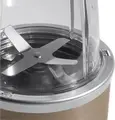 NutriBullet NB907CP Pro Extractor de Nutrienti 900W, Cupa Tritan fara BPA 0.9L, Lama Otel Inoxidabil, Functie Zdrobire Gheață, Set de 5 piese, Bej