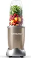 NutriBullet NB907CP Pro Extractor de Nutrienti 900W, Cupa Tritan fara BPA 0.9L, Lama Otel Inoxidabil, Functie Zdrobire Gheață, Set de 5 piese, Bej