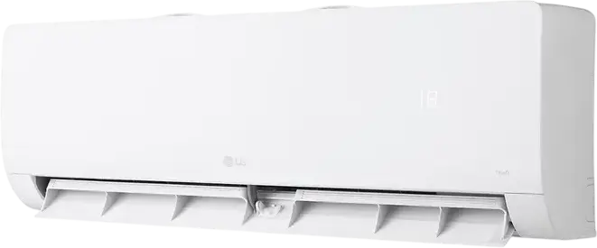 LG WZ AWN Split Air Conditioner, 9,000 BTU/h, White, with Digital Display, Set of 3: Indoor Unit, Outdoor Unit, Remote Control