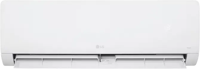 LG WZ AWN Split Air Conditioner, 9,000 BTU/h, White, with Digital Display, Set of 3: Indoor Unit, Outdoor Unit, Remote Control