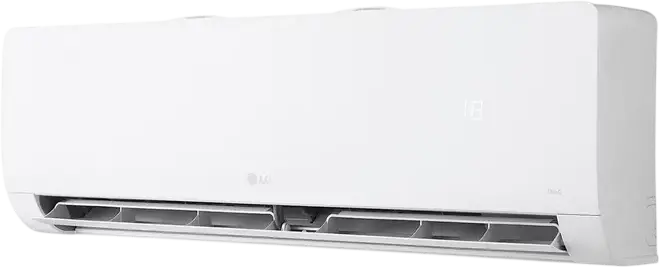 LG WZ AWN Split Air Conditioner, 9,000 BTU/h, White, with Digital Display, Set of 3: Indoor Unit, Outdoor Unit, Remote Control