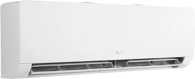 LG WZ AWN Split Air Conditioner, 9,000 BTU/h, White, with Digital Display, Set of 3: Indoor Unit, Outdoor Unit, Remote Control