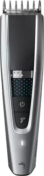 Триммер для волос Philips Series 5000 HC5630/15, 0.5-28 мм, 28 настроек длины, Li-Ion аккумулятор, Trim-n-Flow, стальные лезвия, набор из 3 насадок