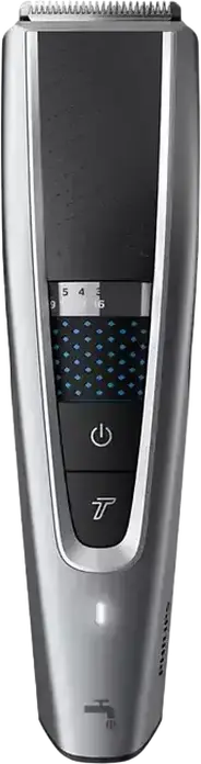 Триммер для волос Philips Series 5000 HC5630/15, 0.5-28 мм, 28 настроек длины, Li-Ion аккумулятор, Trim-n-Flow, стальные лезвия, набор из 3 насадок