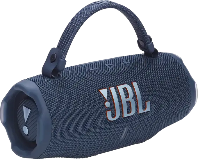 JBL Charge 6 Portable Bluetooth Speaker, Blue, IP68 Waterproof and Dustproof, 45W Total RMS Power, 28h Playtime, AI Sound Boost, Auracast, Powerbank