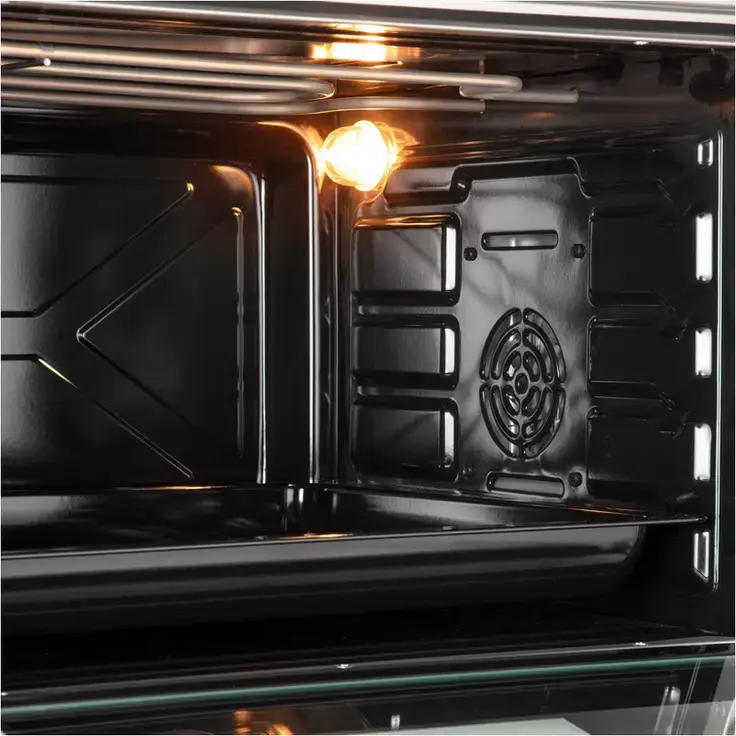 Ardesto MEO-F60CB Electric Oven, 60L Capacity, 2034W, 5 Cooking Modes with Grill and Convection, Enamel Coating, Black, Includes Baking Tray and Wire Rack