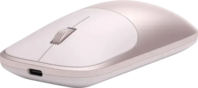 Satechi Slim EX Wireless Mouse, Blush, 3-in-1 Bluetooth 5.3 and 2.4GHz USB-C Connectivity, Anodized Aluminum, Quiet-click, 1200 DPI, Ambidextrous, Rechargeable