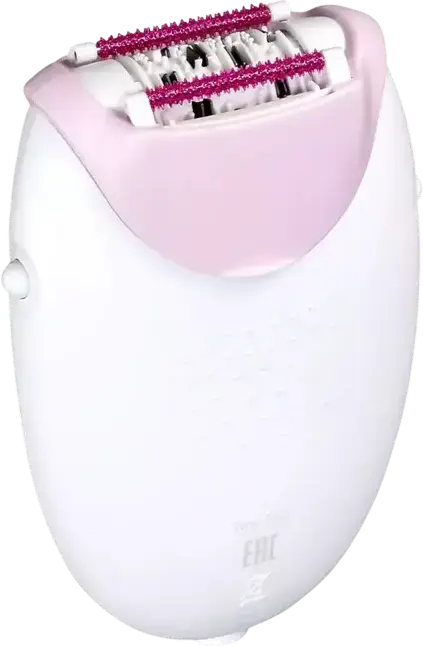 Braun Silk-épil 3 SE3000 Epilator, White and Pink, 20 Tweezers, Mains Powered, Integrated Light, Massage Function, Set of 3 Pieces