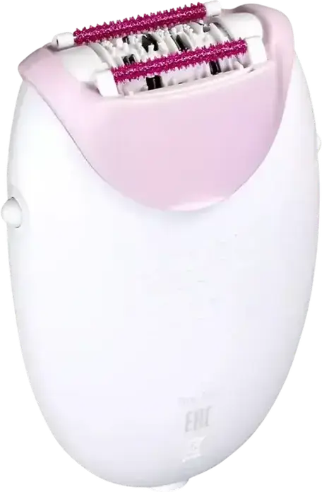 Braun Silk-épil 3 SE3000 Epilator, White and Pink, 20 Tweezers, Mains Powered, Integrated Light, Massage Function, Set of 3 Pieces