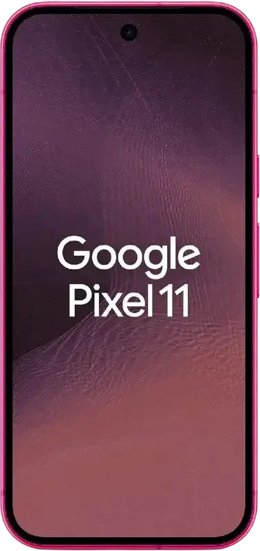 Google Pixel 11 Android Smartphone, Hibiscus, with 12GB RAM, 256GB Storage, Triple Rear Camera System and Punch-hole Front Camera, Slab Form Factor
