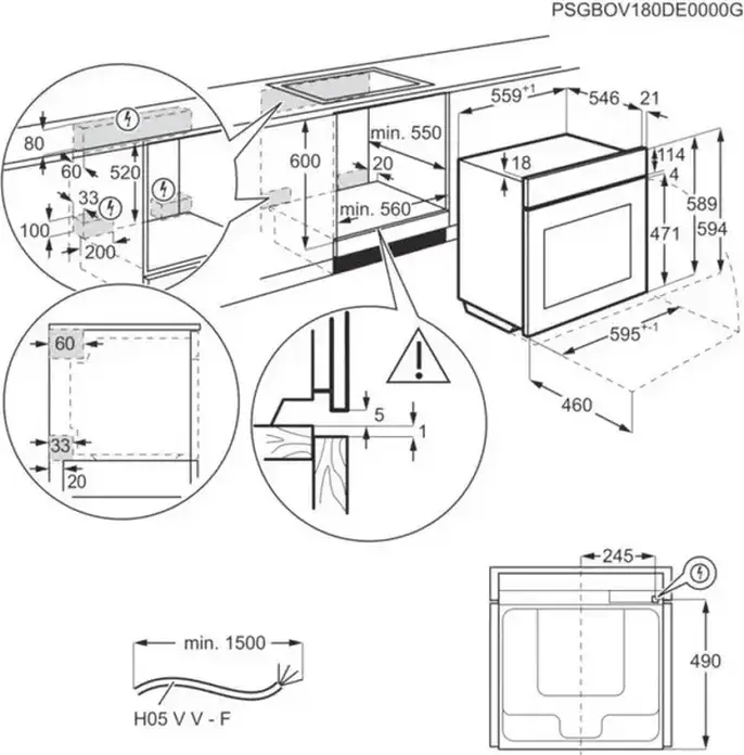 Cuptor Electric Încorporabil AEG TB8SB73ZAB 8000 MealAssist, 70L, Clasa A++, SteamPro, Steamify, SteamBoost, Sondă Alimentară, WiFi, Negru, 59.5cm