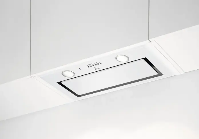 Hota Incorporabila Electrolux LFG716, Albă, 54 cm, Capacitate Maxima 700 m3/h, Conectivitate Hob2Hood 600, Iluminare LED, Clasa Energetica A