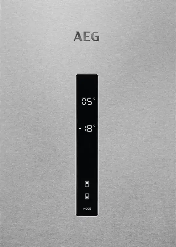 Frigider Combinat AEG ORC6M481EX Independent, No Frost, Volum Total 481L, Otel Inoxidabil, Congelator Jos, Display LED, 192x70x71.2 cm