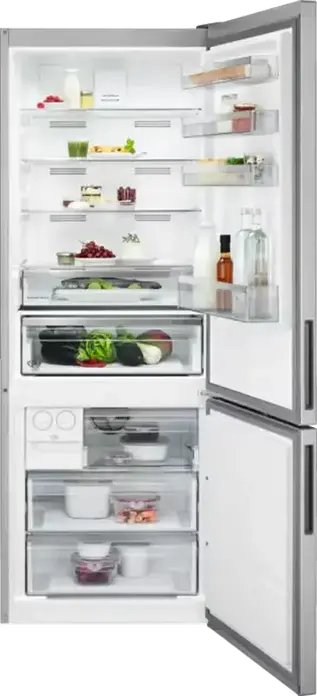 AEG ORC6M481EX Free-standing Combi Refrigerator, No Frost, 481L Total Volume, Stainless Steel, Bottom Freezer, LED Display, 192x70x71.2 cm