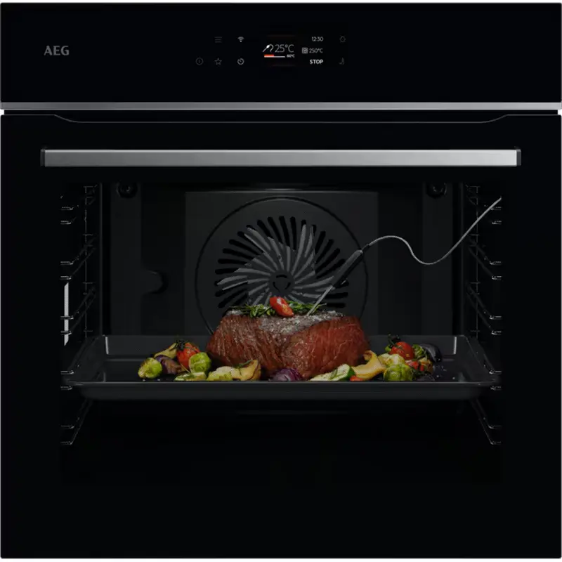 AEG OS6PB631AB Built-in Electric Oven, 71L, Pyrolytic Cleaning, A++ Energy Class, TFT Display, Black, 59.5cm Width