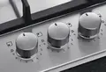 Газовая варочная панель AEG HGB64420SM для встраивания, 4 конфорки с горелкой WOK, поверхность из нержавеющей стали, чугунные решетки, ширина 56 см