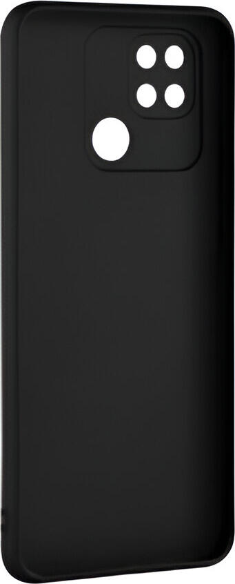 Чехол Helmet из жидкого силикона для Xiaomi Redmi 10C, 6.71 дюйма, Черный, противоударный матовый Soft-touch кейс, тонкий защитный чехол против царапин