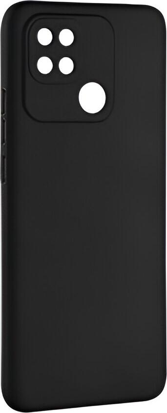 Чехол Helmet из жидкого силикона для Xiaomi Redmi 10C, 6.71 дюйма, Черный, противоударный матовый Soft-touch кейс, тонкий защитный чехол против царапин