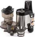 Sforizator Electric Slow Juicer RAF R.2702, Cold Press 250W, 75 rpm, Tub Alimentare 50mm, Recipient 500ml, Argintiu, Zgomot Redus, Set de 6 Accesorii