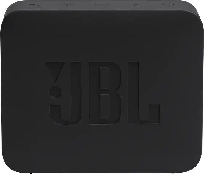 JBL GO Essential 2 Portable Bluetooth Speaker, Black, USB-C Charging, Compact Rectangular Design with Fabric Grille